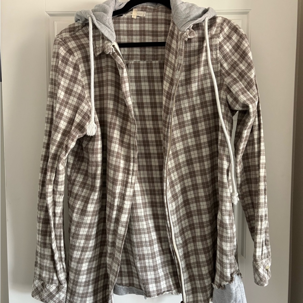 Gilded Intent Brown Plaid Button Down Shirt